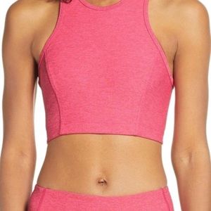 Outdoor voices pink crop top